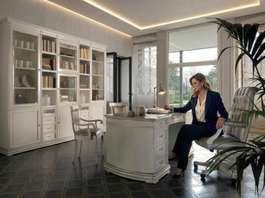 Italiaanse meubels kantoortafel inrichting meubels bureau echt houten tafels nieuw