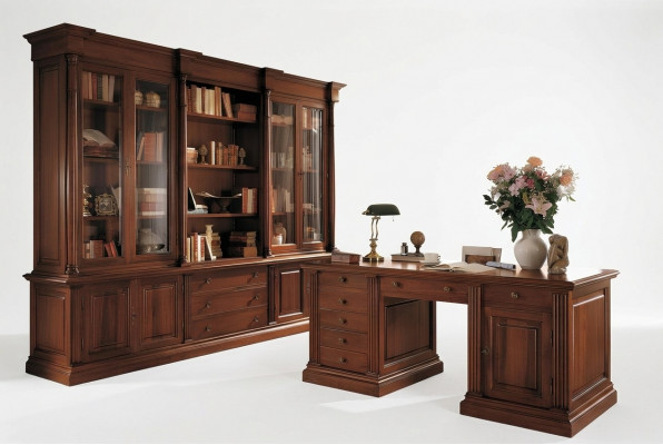 Kantoorkast Boekenkast Houten kast Kantoorrek Kasten Vitrinekast Italiaanse meubels