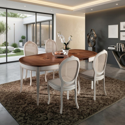 Eettafel Antieke Stijl Massief Hout Italiaanse Eettafels Tafel Houten Tafels Meubels