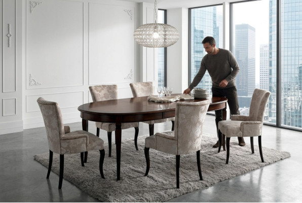 Eettafelset Eetkamermeubels Inrichtingsgroep Tafel + 6 Stoel Set 7-delig.
