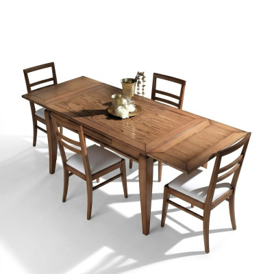 Natuurhouten eettafel Tafel Ontwerp Moderne eetkamer Uitschuifbare tafel Nieuw