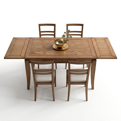 Eetkamer Set Eetgroep Eettafel + 4x Stoelen Stoel Modern Tafel Tafels Set