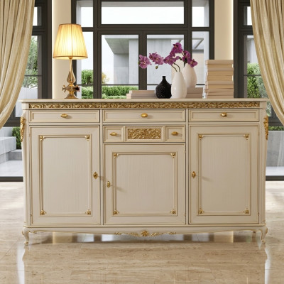 Luxe dressoir buffet sideboard in antieke stijl Italiaanse luxe meubelen