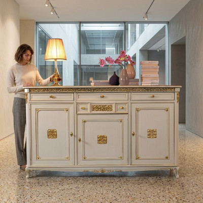 Dressoir wit dressoir commode laden hout met goud dressoir dressoir nieuw