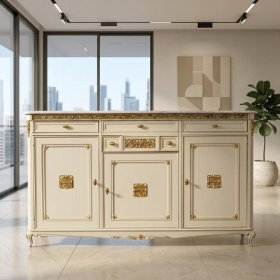 Dressoir wit dressoir commode laden hout met goud dressoir dressoir nieuw