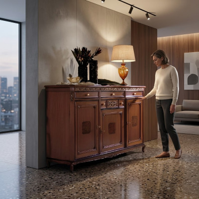Ladekast Woonkamer Ladekast Lades Hout Dressoir Kast Kasten Massief