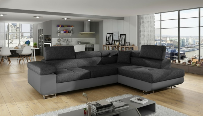 Eck Stoff hoekbank L-vorm Bank Bank Design Bank bekleding Stof Modern Stof
