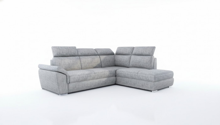 Stoff hoekbank L-vorm bank bank ontwerp bekleding modern textiel slaapfunctie nieuw