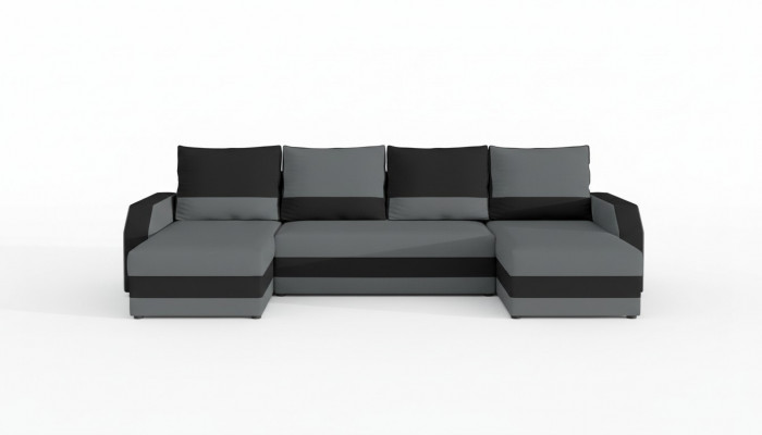 Eckstof hoekbank U-vorm bank bank design bank bekleden stof modern textiel