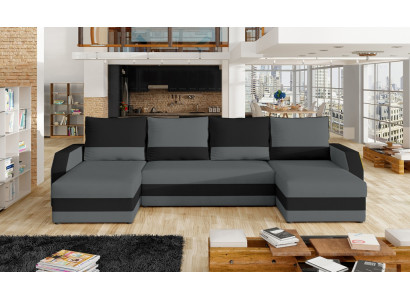 Eckstof hoekbank U-vorm bank bank design bank bekleden stof modern textiel