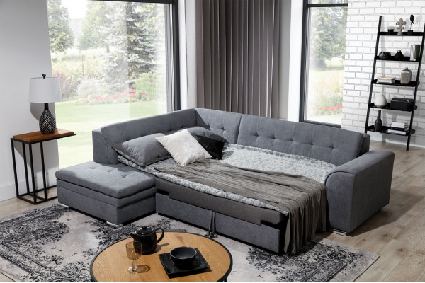 Hoekbank L-vorm Designer woonlandschap Bank Bank Bekleding Zitset Textiel