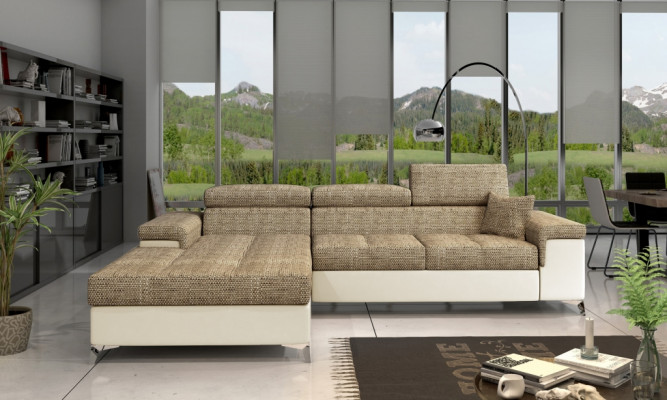 L-vormige bank woonlandschap hoekbank set modern design bankstel stof textiel nieuw