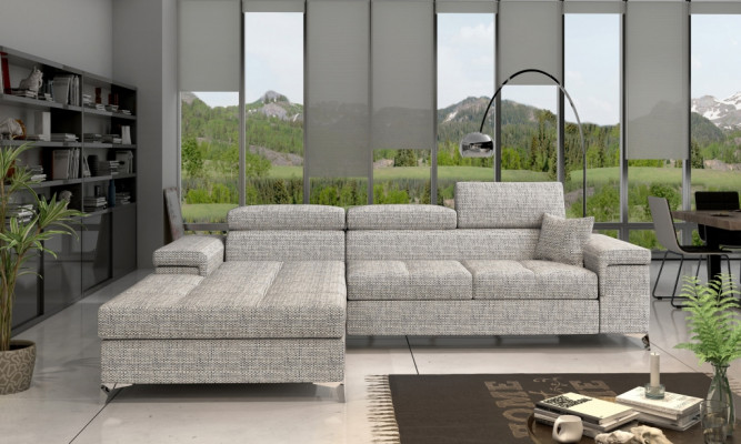 L-vormige bank woonlandschap hoekbank set modern design bankstel stof textiel nieuw
