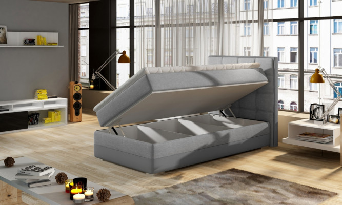 Luxe designer gestoffeerd bed Bedden Designer bed NIEUW 90x200cm