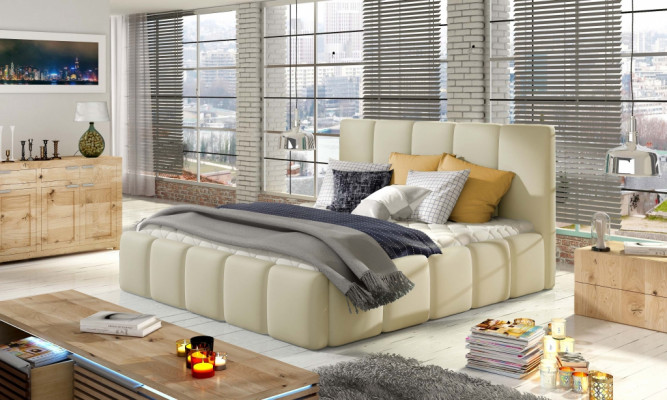 Bed met gestoffeerde matrassen Bedden Bed Gestoffeerd Hotel Designer Dubbel Decoratie Luxe Ontwerp