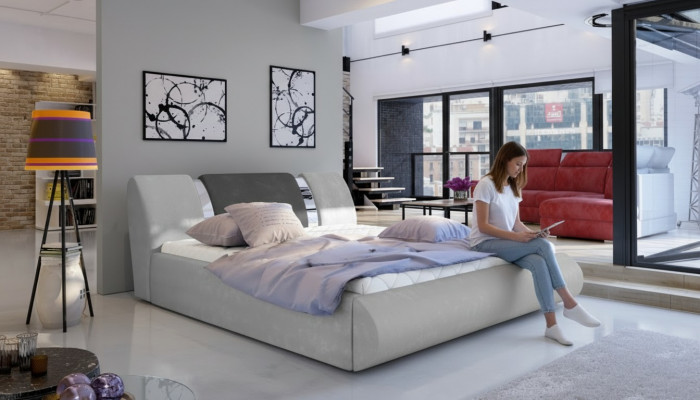 Luxueuze slaapkamer beddecoratie met kussens in 180x200 cm dubbel hotelbedontwerp.