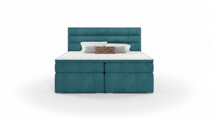 Luxe slaapkamer bed bekleding decor ontwerp luxe tweepersoons hotelbedden.