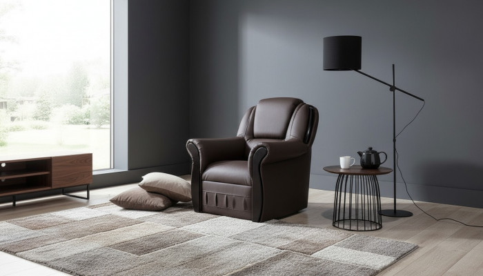 Luxe designer fauteuil lounge club relaxstoel tv-hotel gestoffeerde bank zitmeubilair.
