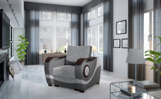 Ontwerper Moderne Gestoffeerde TV Fauteuil Bank Bank 1 Zits Designer Banken