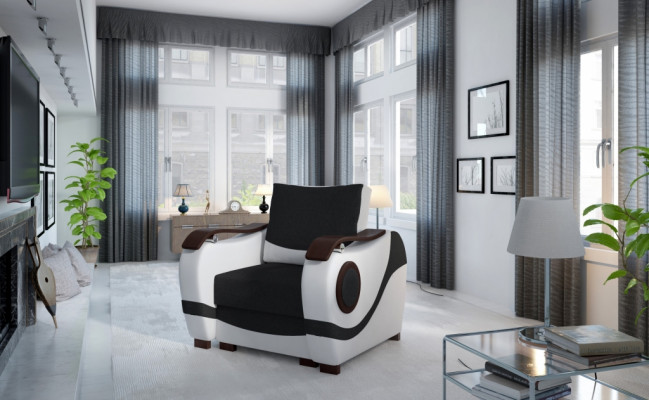Ontwerper Moderne Gestoffeerde TV Fauteuil Bank Bank 1 Zits Designer Banken