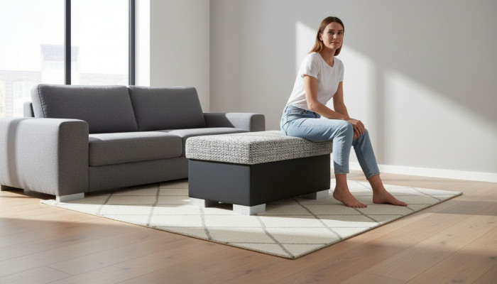 Hocker Poef Bank Beklede Kruk Bijzettafel Kruk Voetenbank Ottomaan Meubelkruk