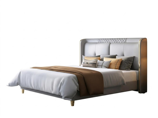 Luxe slaapkamer bed gestoffeerd ontwerp dubbel hotel huwelijk luxe bedden
