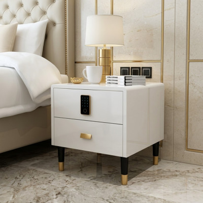 Nachtkastje Nachtkastje commode Bijzettafel Decoratieve console Hoogglans Goud