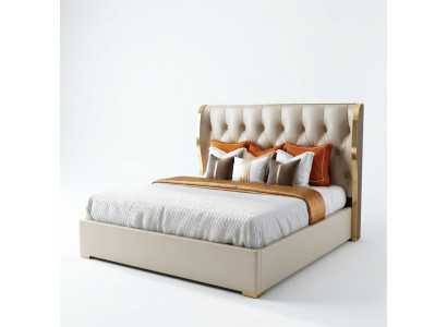 Ontwerper tweepersoonsbed bed hotel luxe slaapkamer 180/200x200cm leer.