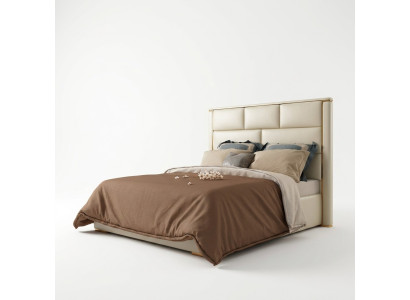 Ontwerper dubbel bed hotel luxe slaapkamer 180x200cm leer metaal