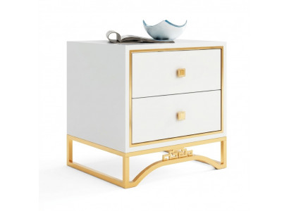 Tafel nachtkastje Bank tafel Bijzettafel Bed tafel met lade Wit