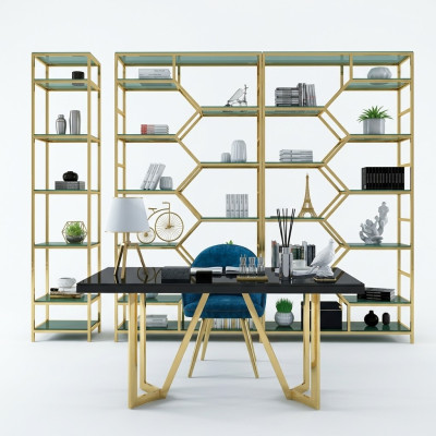 Luxe bureau computertafel werkkamer kantoortafel eettafel Edel.