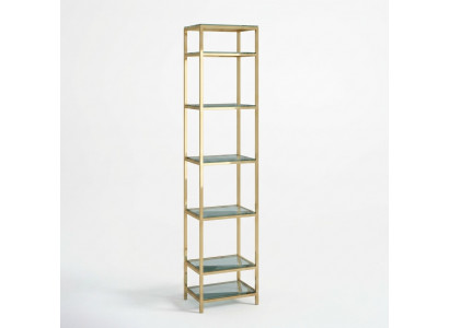 Regaal Glas Metaal Staandrek modern Ontwerp Scheidingswand Glasplanken