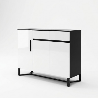 Kommode Sideboard Highboard Schrank Anrichte 3 Türen 2 Schubladen  Dressoir Sideboard Hoge kast Kast Dressoir 3 deuren 2 laden.