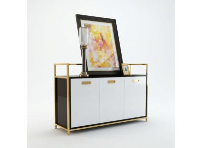 Ontwerp dressoir luxe roestvrijstalen dressoir decoratieve plank