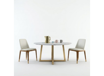 Ontwerp Eettafel Rond Metaal Ronde Tafels Woonkamer Luxe Goud