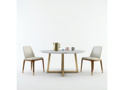 Ontwerp Eettafel Rond Metaal Ronde Tafels Woonkamer Luxe Goud