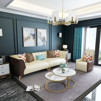 Ontwerper Bank Tafel Rond Tafels Ronde Bank Metaal Glas Decoratie Bijzettafels Wonen