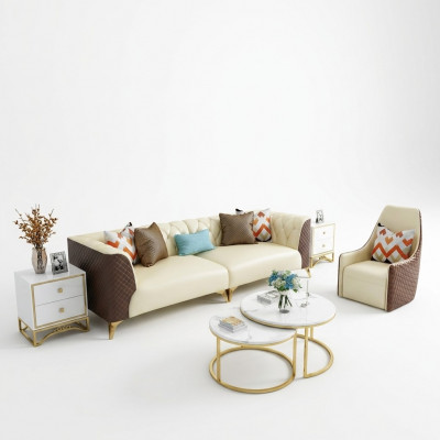 Ontwerper Bank Tafel Rond Tafels Ronde Bank Metaal Glas Decoratie Bijzettafels Wonen