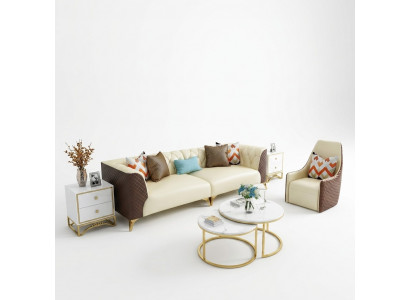 Ontwerper Bank Tafel Rond Tafels Ronde Bank Metaal Glas Decoratie Bijzettafels Wonen