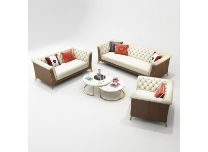 Sofa Bankstel Zitkussen Compleet Set 3+2+1 Banken Ontwerper