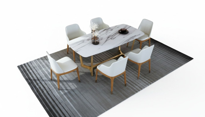Luxe design roestvrijstalen metalen eettafel tafels woonkamer 160x90cm.