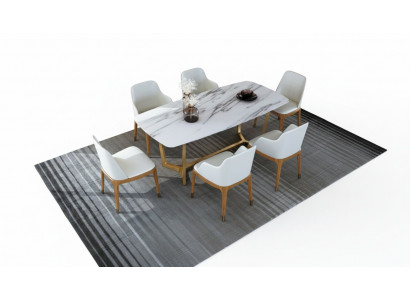 Luxe design roestvrijstalen metalen eettafel tafels woonkamer 160x90cm.