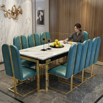 Luxe eettafel tafel Metalen tafels Designer meubels Conferentiemarmer