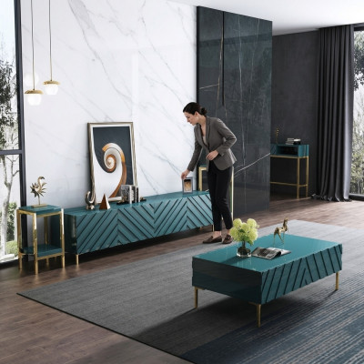 Designer dressoir serveerwagen lage bijzettafel kast woonkamer decoratie rek metaal