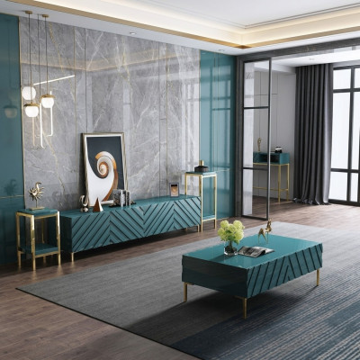 Designer dressoir serveerwagen lage bijzettafel kast woonkamer decoratie rek metaal
