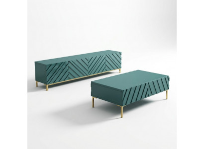 Designer dressoir serveerwagen lage bijzettafel kast woonkamer decoratie rek metaal