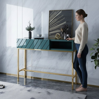 Ontwerper houten tafel console tafel console consoletafels make-up