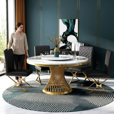 Ontwerp Houten Tafel Ronde Eettafel Ronde Eet Decoratie Tafels 130cm Luxe Klasse
