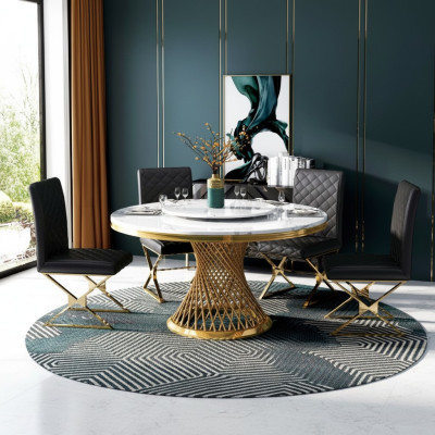 Ontwerp Houten Tafel Ronde Eettafel Ronde Eet Decoratie Tafels 130cm Luxe Klasse