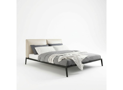 Luxe slaapkamer beddecoratie gevoerde design luxe dubbele hotelbedden